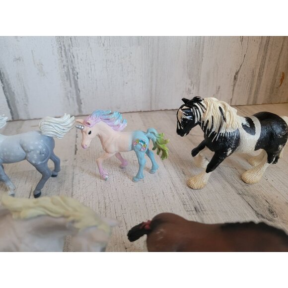 Horse variety unicorn fawn farm animal toy set figure mane run - Picture 4 of 7